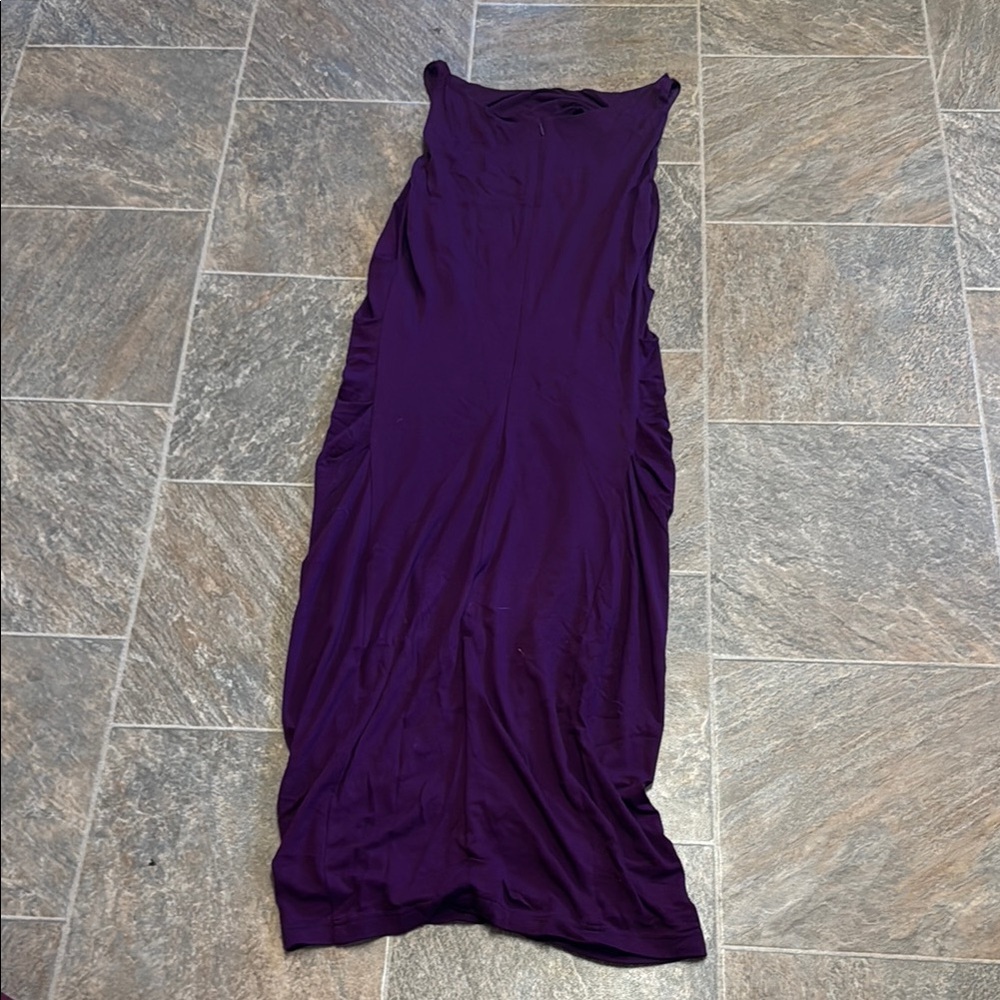 Elegant Purple Sleeveless Dress